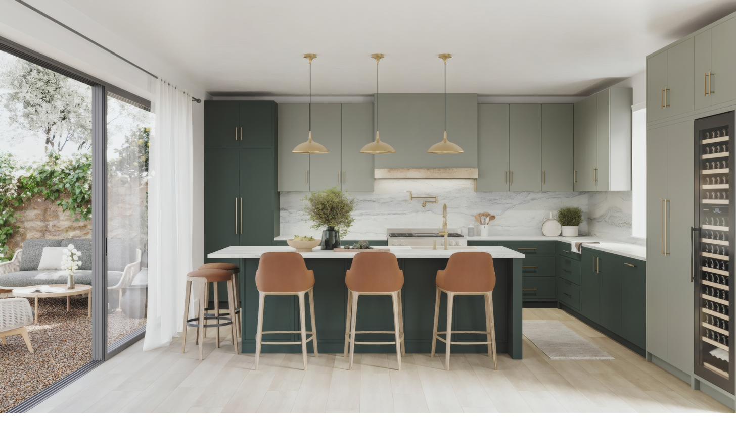 Pressed Olive BORTE panel interior